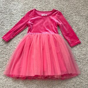 Pink Velvet Kids Costume Dress